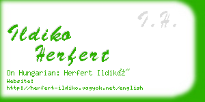 ildiko herfert business card